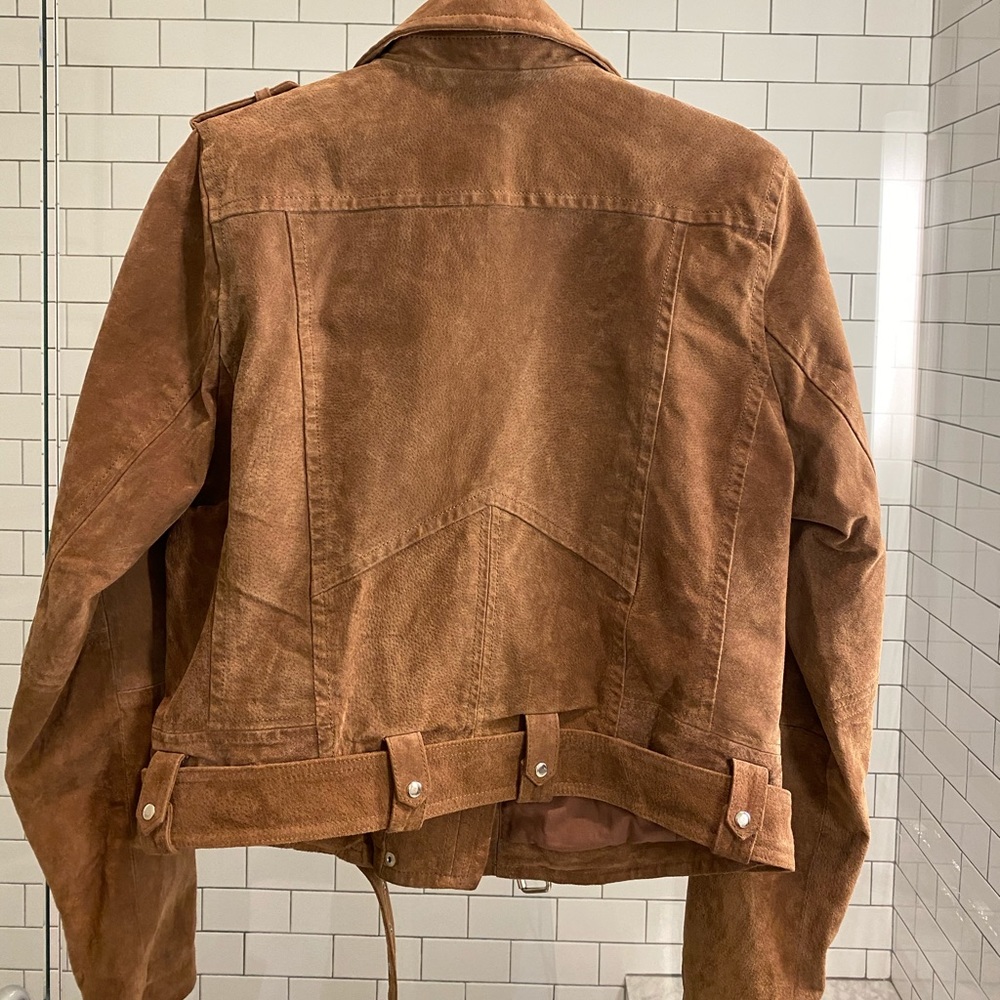 Blank NYC suede Moto jacket: coffee bean Color - Picture 4 of 9